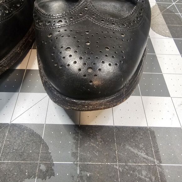 Allen Edmonds Manchester Shoe Size 14 D Black Loafer Wingtip Tassle Dress Work main image 8